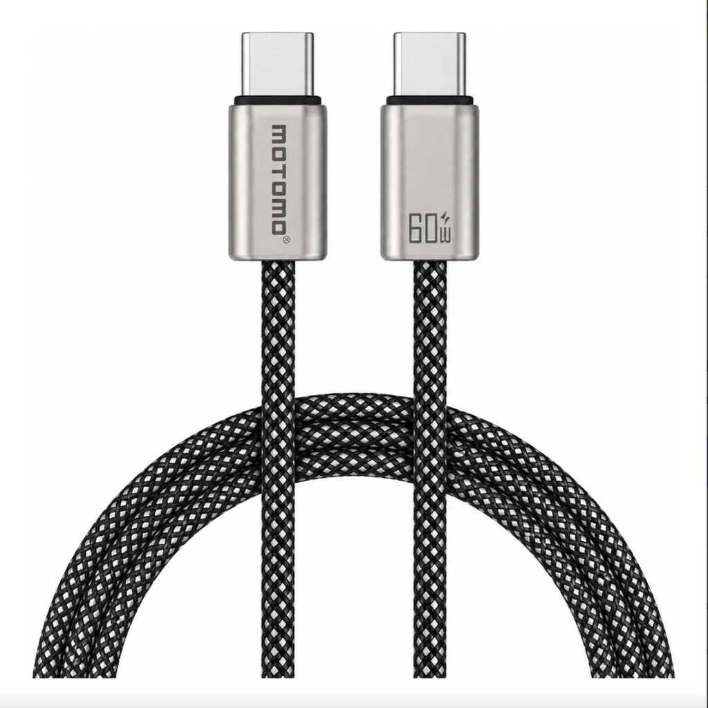 Cable De Carga Rápida 60w Tipo C Trenzado 1 Metro Metal