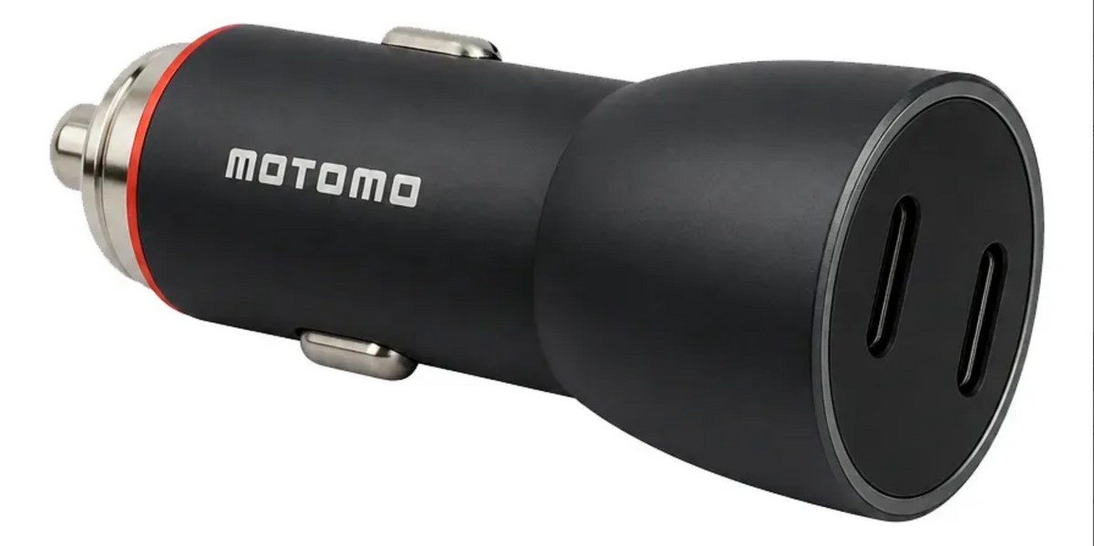 Cargador De Auto Motomo Mo-3025 60w Carga Rapida Negro